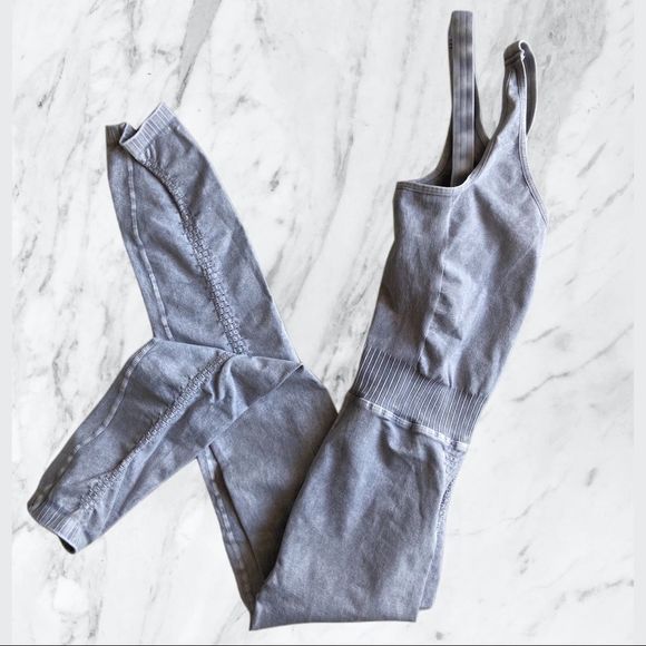 New! Free People Movement Good Karma Onesie in Ice Grey - Picture 9 of 9